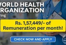 WHO Medical Job Alert: Cancer Care Officer Role in New Delhi with INR 1,57,449/- Monthly Remuneration Apply for this WHO medical job as a Cancer Care Officer in New Delhi. Explore who careers focused on cancer care and public health leadership in India.