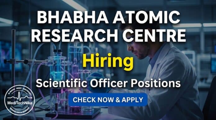Scientific jobs at BARC 2026 announced for medical professionals. Apply for MBBS jobs, BDS jobs, and specialist posts under BARC recruitment.