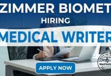 Medical Writer Job at Zimmer Biomet – Join a Global Leader in Australia Medical writer job at Zimmer Biomet in Sydney, Australia. Explore Zimmer Biomet jobs and apply for this exciting opportunity in regulatory and scientific writing.