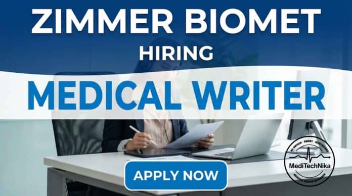 Medical writer job at Zimmer Biomet in Sydney, Australia. Explore Zimmer Biomet jobs and apply for this exciting opportunity in regulatory and scientific writing.