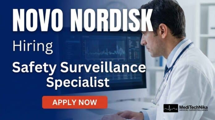 Medical job at Novo Nordisk for Safety Surveillance Specialist in Bangalore. Apply now for MBBS jobs and medical jobs in Bangalore in pharmacovigilance.