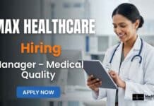 BDS Job Opportunity: Manager – Medical Quality at Max Healthcare, Saket Apply for BDS Job – Manager Medical Quality at Max Healthcare, Saket. Senior role for BDS/MBBS professionals with hospital quality and accreditation experience.