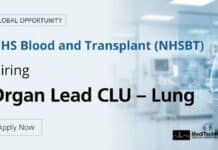 NHS Careers: Apply Now for Organ Lead CLU Position NHS Careers: Apply Now for Organ Lead CLU Position