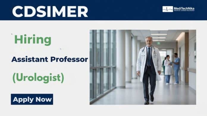 Assistant Professor Job at CDSIMER: Apply Now