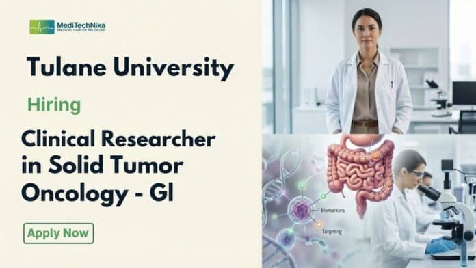 Clinical Research Job at Tulane University: Apply Now