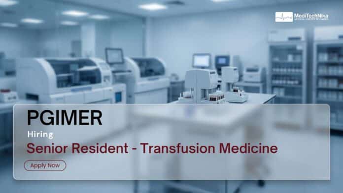 PGIMER Careers: Apply Now for Senior Resident Position