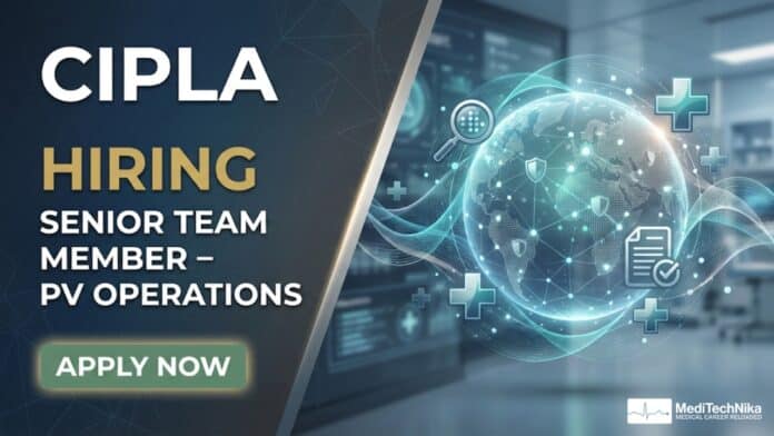 MBBS Job - Senior PV Operations Role at Cipla | Apply