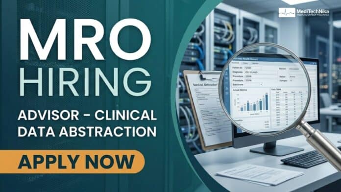 Medical Job - Advisor Clinical Data Abstraction Role at MRO