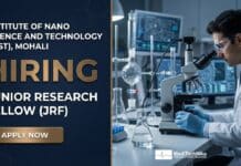 JRF Vacancy at INST Mohali Under CSIR Funded Project for MBBS Candidates – Apply Now JRF Vacancy at INST Mohali under CSIR Project | MBBS Candidates Apply