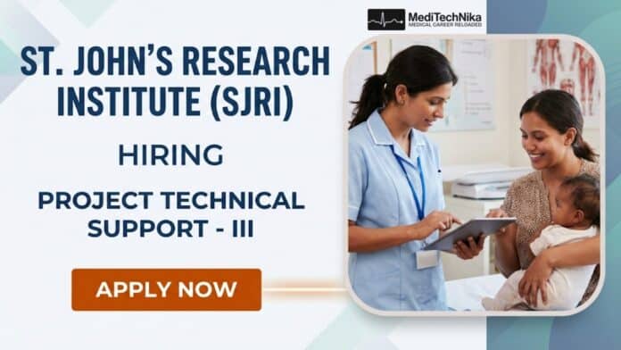 MPH Job at SJRI in Bangalore | Public Health Graduates Apply Now