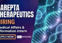 Medical Affairs Job Opportunity in US | Intern Role at Sarepta Therapeutics Medical Affairs Internship at Sarepta Therapeutics in the US | Apply
