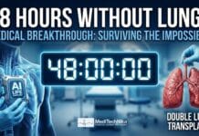 Medical Breakthrough: Man Survives 48 Hours Without Lungs Before Life-Saving Transplant Medical Breakthrough: Man Survives 48 Hours Without Lungs