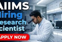 Medical Scientist Job at AIIMS – Research Scientist-I (Orthodontics), ICMR Project Medical scientist job at AIIMS for Research Scientist-I (Medical) under ICMR project. Apply now for orthodontics jobs in AIIMS careers before March 15, 2026.