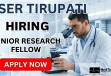 Medical Job Opportunity at IISER Tirupati – Apply for a Junior Research Fellow Role Medical job opportunity for Junior Research Fellow / Project Associate I at IISER Tirupati under an industry-funded project on dengue antivirals.