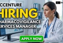 Pharmacovigilance Job: Pharmacovigilance Services Manager Role at Accenture in Bengaluru for MBBS & MD Candidates Apply for a Pharmacovigilance job at Accenture in Bengaluru. MBBS/MD professionals with experience in drug safety can explore this Accenture careers opportunity.