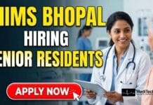 MD Job Alert: Senior Residents Recruitment 2026 at AIIMS Bhopal with Rs. 67,700/- salary pm Explore MD job opportunities at AIIMS Bhopal. Apply for Senior Resident posts, check eligibility, salary, and application details for medical jobs in Bhopal.