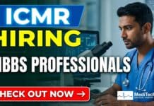 MBBS Job Opportunity with Rs. 70,000/- salary pm at ICMR – Walk-In Consultant Role in Digital Health Project Explore MBBS job opportunity at ICMR for Consultant role in digital health project. Apply for ICMR careers in Jodhpur with walk-in interview on April 7, 2026.