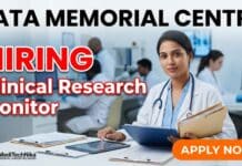 Clinical Research Job Opportunity with upto Rs. ₹ 70,000/- salary pm at TMC – Walk-In Interview 2026 for MBBS & BDS Candidates Clinical research job walk-in interview 2026 for MBBS, BDS, and life sciences candidates at MPMMCC Varanasi.