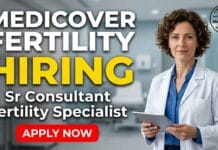 IVF Job Opportunity for MBBS Professionals | Senior Consultant Fertility Specialist at Medicover Fertility Hyderabad Explore this IVF job at Medicover Fertility in Hyderabad. Apply for Senior Consultant Fertility Specialist roles, ideal for MBBS Candidates