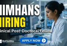 Doctor Fellowship Opportunity at NIMHANS for MD/DNB Professionals – Apply for a Clinical Post-Doctoral Fellow Role Doctor fellowship at NIMHANS for Clinical Post-Doctoral Fellow in psychiatry. Explore nimhans job opportunities with high salary.