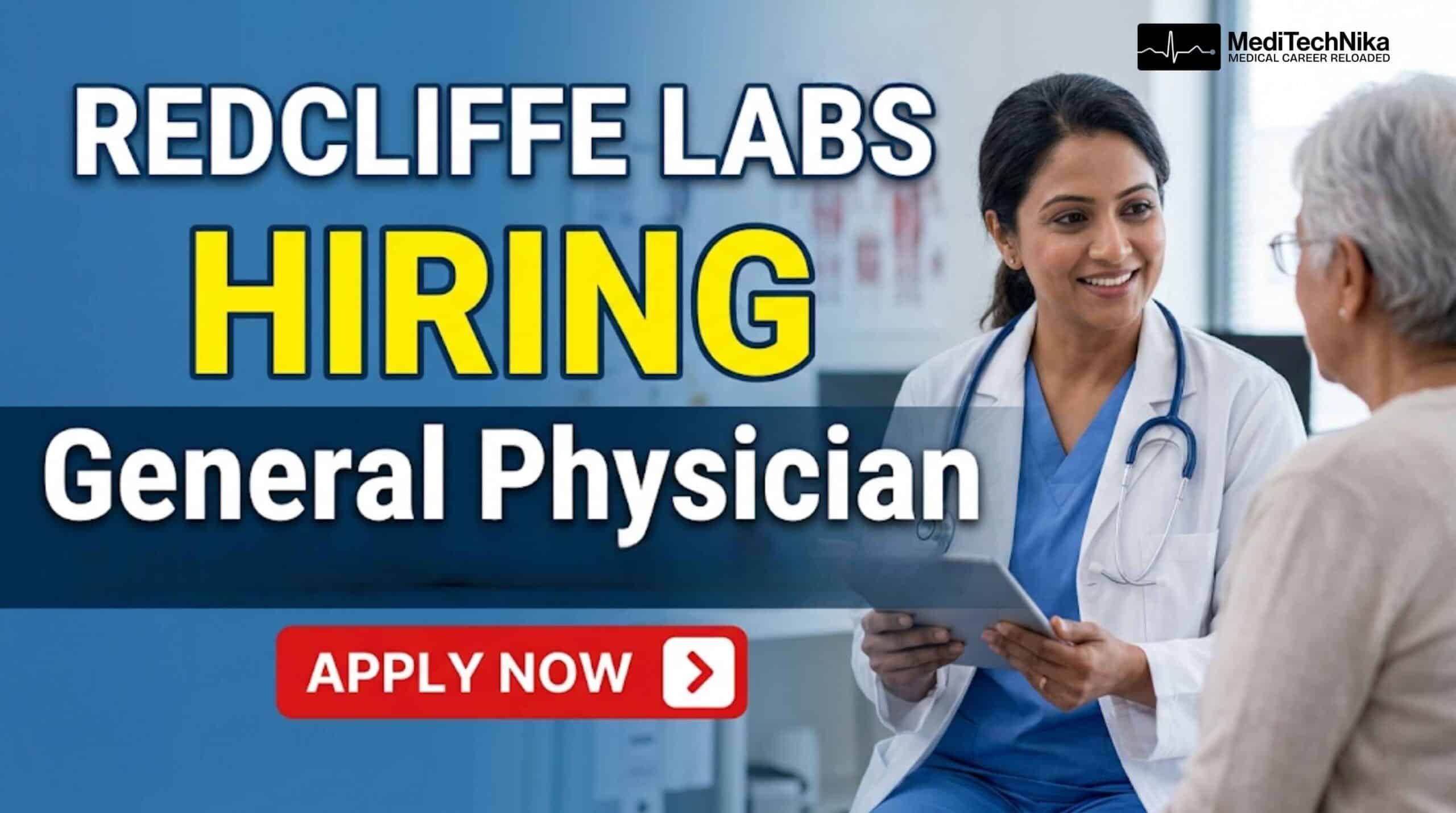 Physician Job at Redcliffe Labs | MBBS Jobs in Haryana Explore physician job at Redcliffe Labs for MBBS graduates in Gurgaon. Apply now for teleconsultation roles in Haryana healthcare sector.
