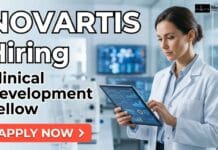 Medical Fellowship for MD Professionals at Novartis: Kickstart Your Clinical Development Career Today! Medical fellowship at Novartis – Apply for Clinical Development Fellow role in Hyderabad. Explore Novartis careers, fellowships, and MD job opportunities.