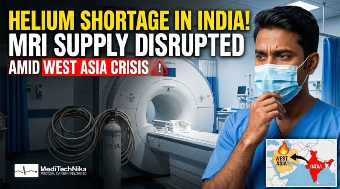 Helium shortage linked to West Asia tensions disrupts MRI supply in India, raising scan costs and causing delays in diagnostic services.