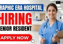 MBBS Job Opportunity: Apply for a Senior Resident Role at Graphic Era Hospital Apply for MBBS job as Senior Resident at Graphic Era Hospital, Dehradun. Explore this MD job with excellent clinical and research opportunities.