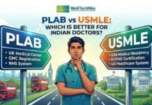 PLAB vs USMLE: Which is Better for Indian Doctors? PLAB vs USMLE: Comparison of cost, difficulty, eligibility, and career scope to choose the best path for Indian doctors.