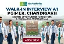 Exclusive Walk-in Interview for Senior Resident Job in Chandigarh | PGIMER Vacancy 2026 Apply for the Senior Resident Job Vacancy at PGIMER. Attend the Walk-in Interview at PGIMER in Chandigarh for this MD Job.