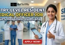 Entry-Level Resident Medical Officer Job at SPS Hospitals, Ludhiana | Apply Now! Entry-Level Resident Medical Officer at SPS Hospitals in Ludhiana. MBBS Freshers Apply for the Resident Medical Officer Job.