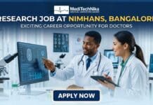 Exclusive Walk-in Interview for Research Job at NIMHANS, Bangalore | MBBS Professionals Are Welcome! Research Job at NIMHANS, Bangalore. MBBS Professionals Apply for the Research Officer Job at NIMHANS in Bangalore.