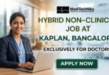 Hybrid Non-Clinical Job at Kaplan, Bangalore | MBBS Professionals Apply Now! Hybrid Non-Clinical Job for MBBS Professionals at Kaplan in Bangalore. Apply for the Content Developer Role at Kaplan Careers