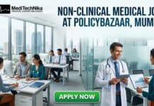 Latest Non-Clinical Job at Policybazaar in Mumbai | Doctors Apply Now! Non-Clinical Medical Job at Policybazaar in Mumbai. Medical Professionals Apply for the Medical Officer Role.