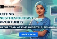 Exciting Anesthesiologist Job Opportunity at KIMS Hospitals, Telangana | MBBS Professionals Apply! Anesthesiologist Job at KIMS Hospitals in Telangana. Anesthesiology Professionals Apply for this Job Opportunity in Telangana.