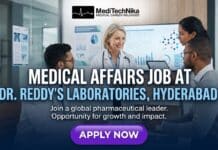 Exciting Medical Affairs Job at Dr. Reddy’s in Hyderabad | MBBS Candidates Are Apply Now! Medical Affairs Job at Dr. Reddy's Laboratories in Hyderabad. MBBS Candidates Apply for the Medical Affairs Manager Role.