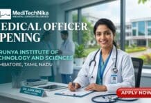 Exciting Medical Officer Job at Karunya Institute of Technology and Sciences, Coimbatore | Apply Now! Medical Officer Job at Karunya Institute of Technology and Sciences in Coimbatore. MBBS Candidates Apply for this Job Role.