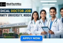 Amity University Invites Applications for Medical Doctors in Noida | Apply Now! Medical Doctor Job at Amity University in Noida. MBBS Candidates Apply for this Job role at Amity University.