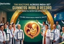 Press Release: 700 Doctors Across India Set Guinness World Record for Prenatal Nutrition Advocacy 700 doctors in India set a Guinness World Record with a unified pledge promoting Comprehensive Prenatal Nutrition Advocacy India