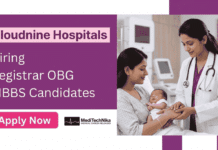 Obstetrics and Gynecology Jobs at Cloudnine Hospitals – Apply Now Cloudnine Hospitals Hiring Registrar OBG in Bengaluru. Apply now for Obstetrics and Gynecology medical Career Opportunities.