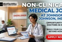 Non-Clinical Medical Job at Johnson & Johnson, India | Medical Candidates Grab this Opportunity! Non-Clinical Medical Job at Johnson & Johnson, India. Apply for the Associate Site Manager Role at Johnson & Johnson Careers