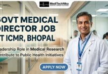 Exciting Govt Medical Director Job in Bhopal | ICMR Recruitment 2026! Govt Medical Director Job at ICMR in Bhopal. Medical Professionals Apply for the Director Job. ICMR Recruitment 2026