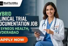 Hybrid Clinical Trial Documentation Job at Syneos Health, Hyderabad | Apply Now! Hybrid Clinical Trial Documentation Job at Syneos Health in Hyderabad. BDS Candidates Apply for the Job at Syneos Health Careers.
