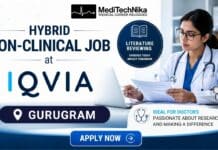 Hybrid Non-Clinical Job at IQVIA, Gurugram | Work as a Literature review Analyst! Hybrid Non-Clinical Job at IQVIA in Gurugram. Medical Professionals Apply for the Literature Reviewing Job at IQVIA Careers