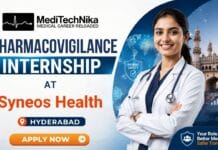 Exclusive Pharmacovigilance Internship at Syneos Health, Hyderabad | BDS/BHMS Candidates Apply Now! Pharmacovigilance Internship at Syneos Health, Hyderabad. BDS/BHMS Candidates Apply for the Internship at Syneos Health Careers