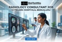 Radiology Consultant Job at Cytecare Hospitals, Bengaluru | MD/DNB Candidates Apply Now! Radiology Consultant Job at Cytecare Hospitals in Bengaluru. Medical Professionals Apply for the Job at Cytecare Hospitals.