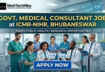 Earn Upto Rs. 80,000/month with the Govt. Medical Consultant Job at ICMR-NIHR, Bhubaneswar | Walk-In Interview 2026 Govt Medical Consultant Job at ICMR-NIHR, Bhubanswar. Medical Professionals Apply for the ICMR-NIHR Recruitment and attend Walk-in Interview.