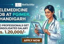 Lucrative Telemedicine Job at PGIMER, Chandigarh | MD Candidates Get Consolidated Salary Upto Rs. 1,20,000/- Telemedicine Job at PGIMER in Chandigarh. MD Candidates Apply for the PGIMER Recruitment. Get Paid Upto Rs. 1,20,000/-