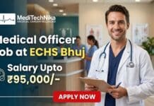 ₹95,000/- Salary for Medical Officer Job at ECHS Bhuj | Exclusive for MBBS Candidates! Medical Officer Job at ECHS in Gujarat. MBBS Candidates Apply for the ECHS Recruitment. Earn Upto ₹95,000 Salary!