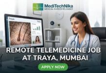 Remote Telemedicine Job at Traya, Mumbai | Video Consultation Opportunity for Medical Professionals! Remote Telemedicine Job at Traya in Mumbai. MBBS Professionals Apply for this Doctor Job at Traya Careers.